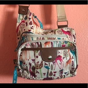 Lily bloom giraffe purse